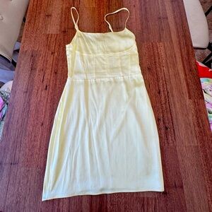 Zara Light Yellow Strappy Minj Dress